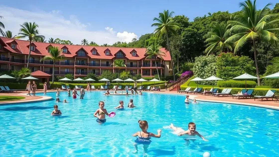 Resorts com recreação infantil inclusa para famílias felizes