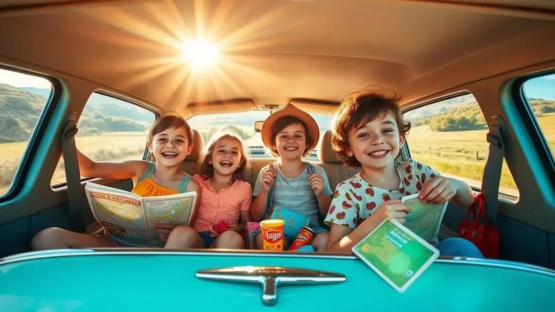 Dicas para viajar de carro com crianças pequenas